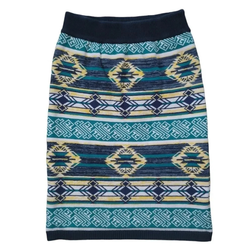 Allover Me Pencil To-The-Knee  Knit Skirt, S